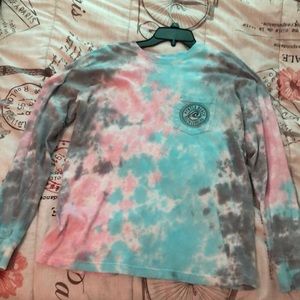 Medium (US) Southern Spirit blue, pink, grey tie dye travel tee